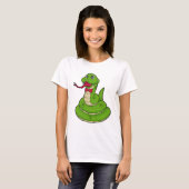 T-shirt Serpent avec cravate de cabot (Devant entier)