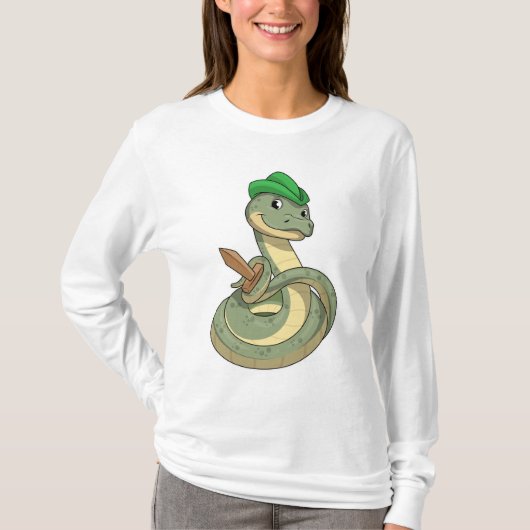 T-shirt Serpent avec épée (Devant)
