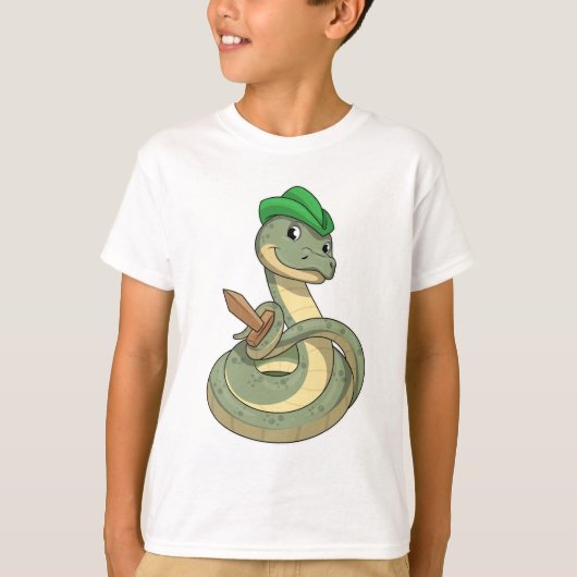 T-shirt Serpent avec épée (Devant)