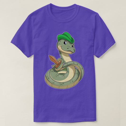 T-shirt Serpent avec épée (Design devant)