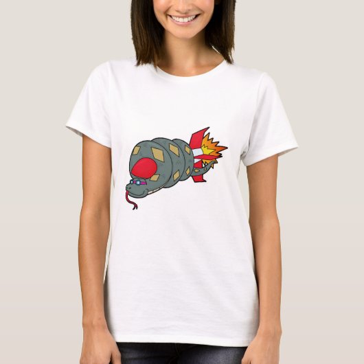 T-shirt Serpent avec fusée (Devant)