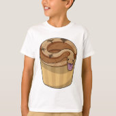 T-shirt Serpent avec muffin (Devant)