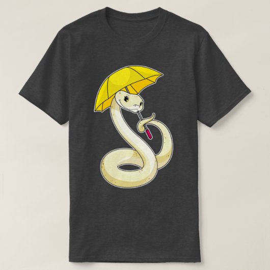 T-shirt Serpent avec parapluie (Design devant)