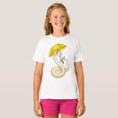 T-shirt Serpent avec parapluie (Devant entier)