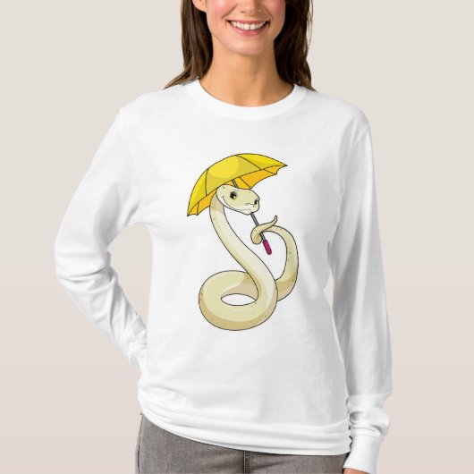 T-shirt Serpent avec parapluie (Devant)
