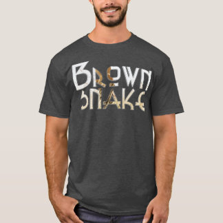 T-shirt serpent Brown