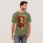 T-shirt "Serpent céleste : T-Shir de dragon chinois majest (Devant entier)