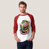T-shirt Serpent coloré (Devant entier)