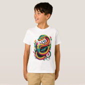 T-shirt Serpent coloré (Devant entier)