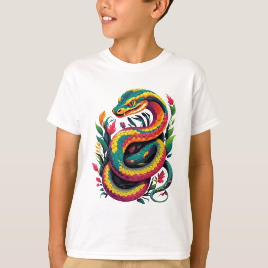 T-shirt Serpent coloré (Devant)