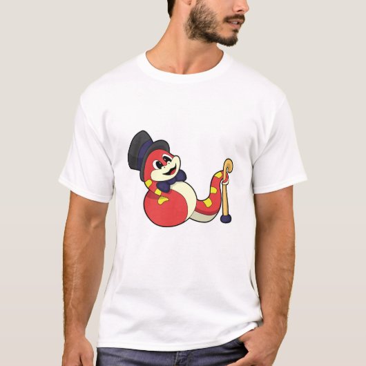 T-shirt Serpent comme chambre avec Casquette (Devant)