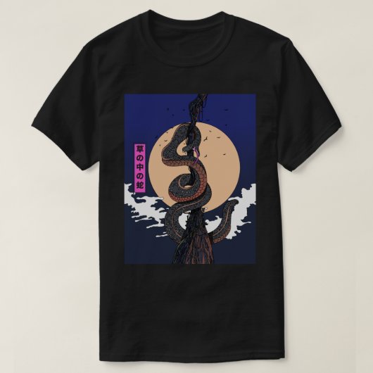 T-shirt Serpent dans l'Herbe (Design devant)