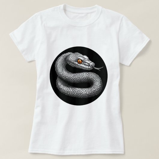 T-shirt Serpent d'argent (Design devant)