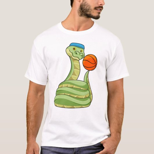 T-shirt Serpent de basketball (Devant)