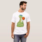 T-shirt Serpent de basketball (Devant entier)