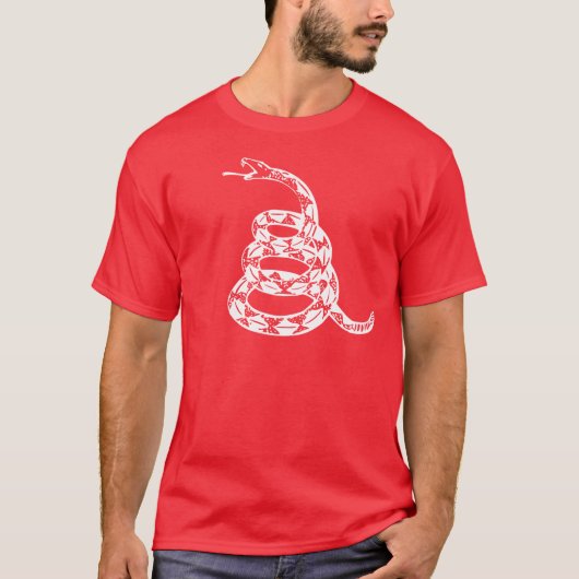 T-shirt Serpent de Gadsden - blanc (Devant)