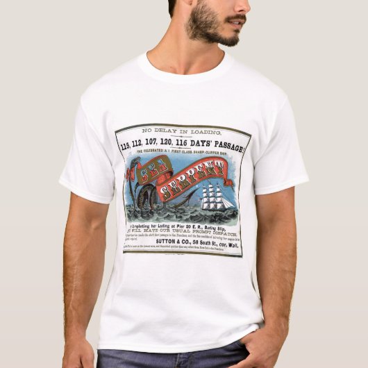 T-shirt Serpent de mer Clipper voile (Devant)