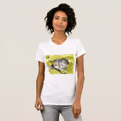 T-shirt Serpent de rat noir (Devant entier)