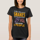 T-shirt Serpent de reptile gardien des serpents d'animaux (Devant)