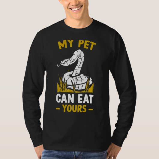T-shirt Serpent De Reptile Mon Animal Peut Manger Le Vôtre (Devant)