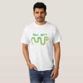 T-shirt Serpent de sifflement de sifflement (Devant entier)