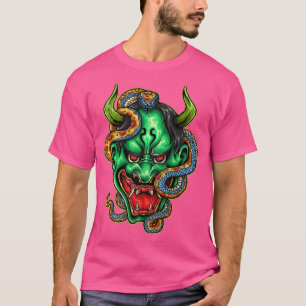 T-shirt Serpent démon japonais Oni Hannya