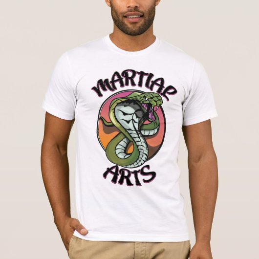 T-shirt Serpent des arts martiaux (Devant)