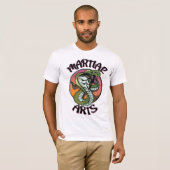 T-shirt Serpent des arts martiaux (Devant entier)