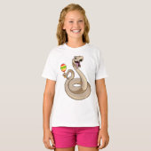 T-shirt Serpent en musicien avec Maracas (Devant entier)