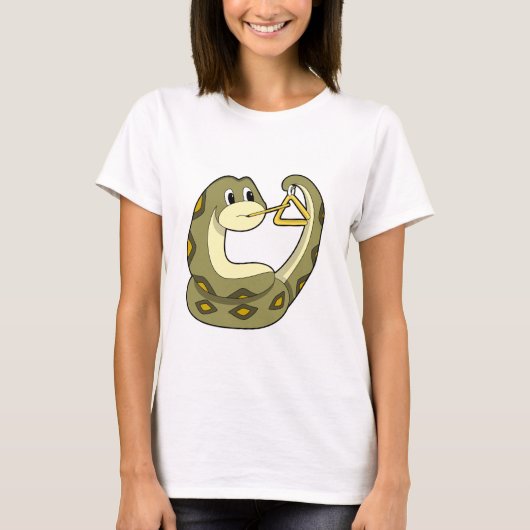 T-shirt Serpent en musique avec Triangle.PNG (Devant)