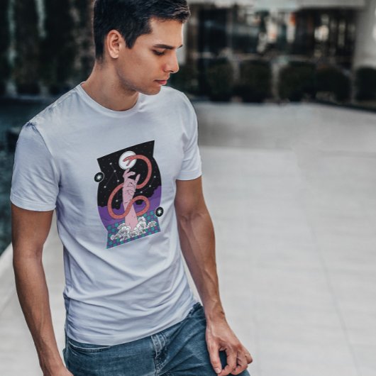 T-shirt Serpent Et Main