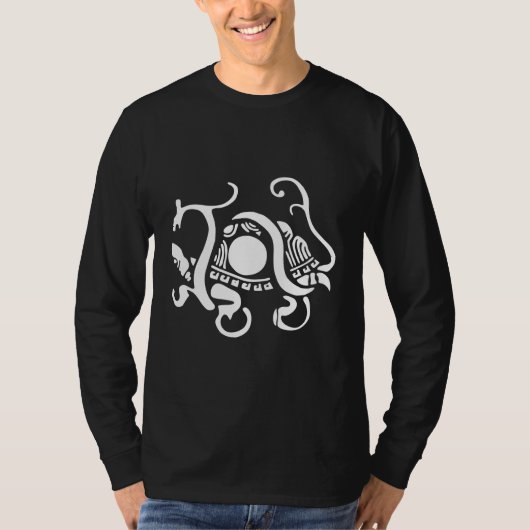 T-shirt serpent et tortue - gros logo (Devant)