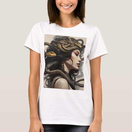 T-shirt Serpent femme art (Devant)