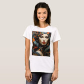 T-shirt Serpent femme art (Devant entier)