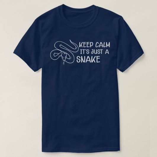 T-shirt Serpent Garder calme C'est juste un serpent (2) (Design devant)