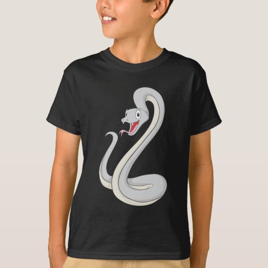 T-shirt Serpent heureux de Mamba noir (Devant)