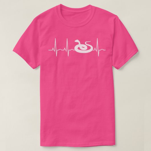 T-shirt Serpent Lover Cadeaux Reptile Hearbeat Hommes Femm (Design devant)