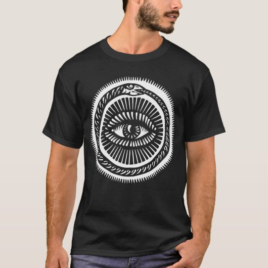 T-shirt serpent mangeant sa propre queue (Devant)