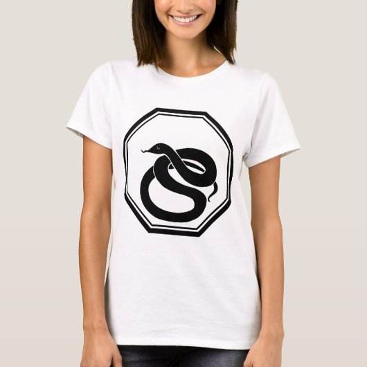 T-shirt Serpent noir (Devant)