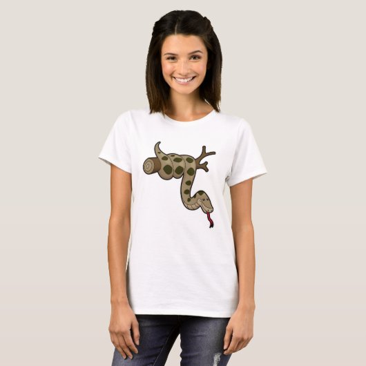 T-shirt Serpent sur branche (Devant entier)