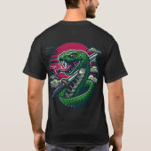 T-shirt Serpent vert (Dos)