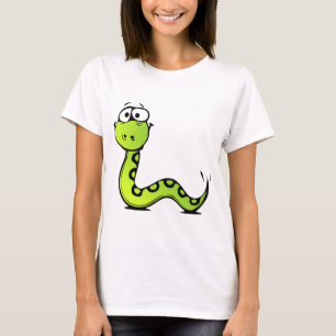 T-shirt Serpent vert de bande dessinée
