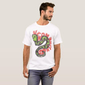 T-shirt Serpent Vintage détruit (Devant entier)