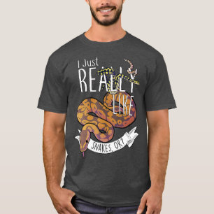 T-shirt Serpents amusants avec le serpent à bec python