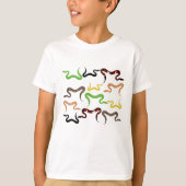 T-shirt Serpents colorés Python Reptile Motif (Devant)