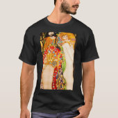 T-shirt Serpents D'Eau Hd Ii Par Gustav Klimt 1907 Élevé (Devant)
