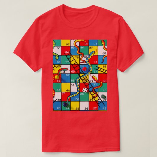 T-shirt Serpents et échelles (Design devant)