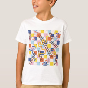 T-shirt Serpents et échelles jeu de société enfants