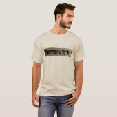 T-shirt Serrandipité avec arrière - plan de dégradé (Devant entier)