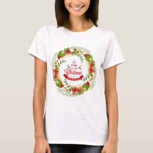 T-shirt Serre de Noël avec Mistletoe